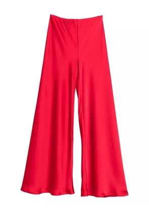 Norma Kamali Elephant bias-cut wide-leg trousers - Red
