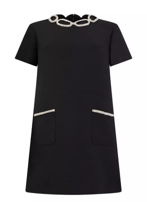 Valentino Garavani crystal-embellished mini dress - Black