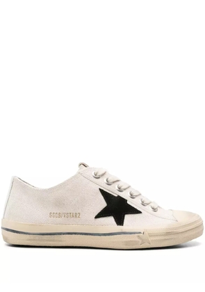 Golden Goose Star-patch canvas sneakers - White