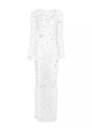 Paris Georgia sequin-embellished maxi dress - Neutrals