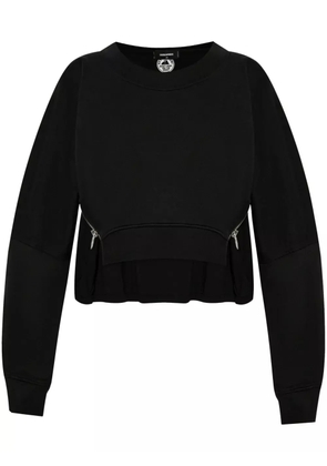 DSQUARED2 zip-detail cotton sweatshirt - Black