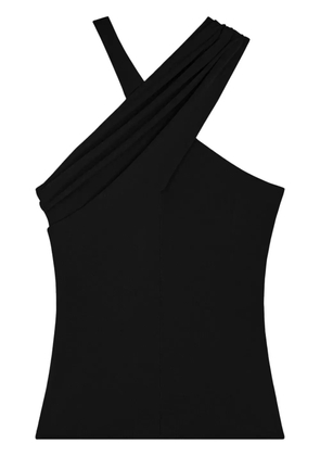 Courrèges criss-cross tank top - Black