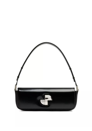 Patou Le Lock logo-plaque shoulder bag - Black