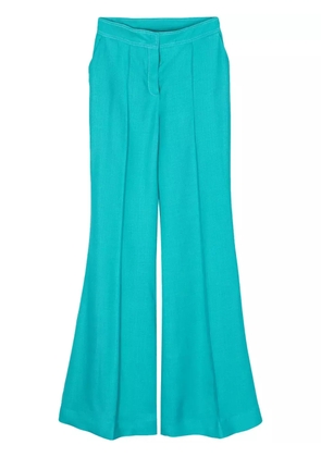Elie Saab Champagne flared trousers - Blue