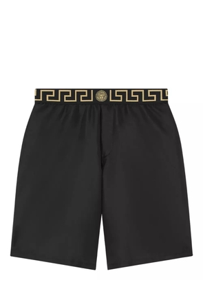 Versace Greca-waistband swim shorts - Black