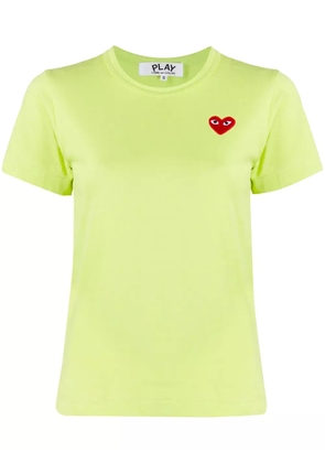 Comme Des Garçons Play logo-patch crew neck T-shirt - Green