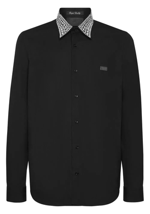 Philipp Plein Sugar Daddy crystal-embellished shirt - Black