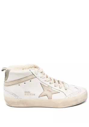 Golden Goose Mid Star Nappa upper shiny sneakers - White