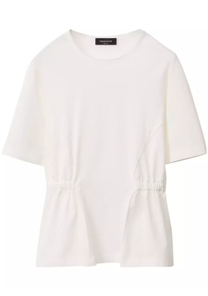 Fabiana Filippi elasticated-bands T-shirt - White