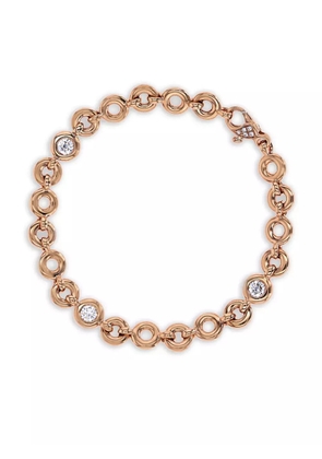 Pragnell 18kt rose gold RockChain diamond bracelet - Pink