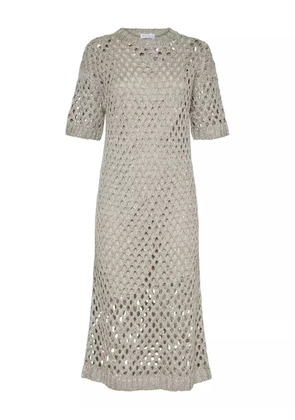 Brunello Cucinelli Dazzling midi dress - Neutrals