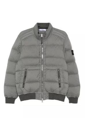 Stone Island quilted zip-front jacket - Green