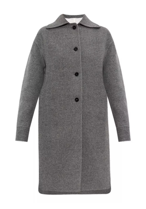 Jil Sander button-fastening wool coat - Grey