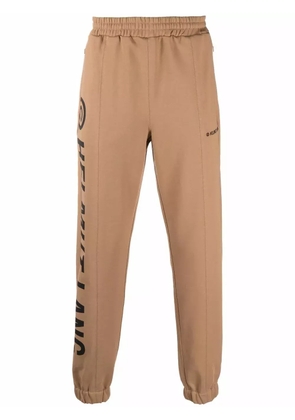 Helmut Lang logo-print track pants - Brown