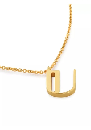 Monica Vinader Alphabet U necklace - Gold