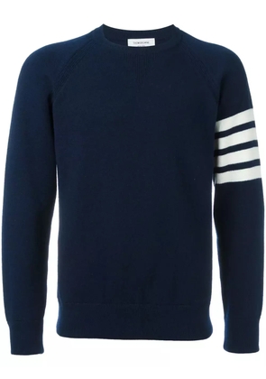 Thom Browne 4-Bar crew neck cashmere jumper - Blue