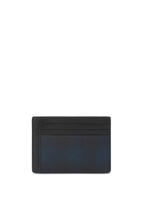 Burberry check-pattern clip card holder - Blue