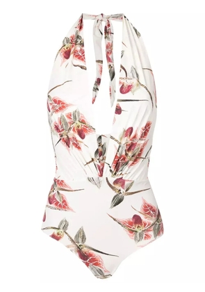 Clube Bossa Deneuve floral-print swimsuit - Neutrals