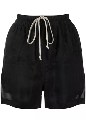 Rick Owens drawstring satin shorts - Black