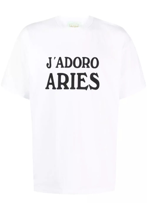 Aries J'Adoro Aries cotton T-shirt - White