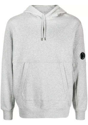 C.P. Company Lens-detail cotton hoodie - Grey