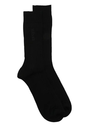 Versace embroidered-logo socks - Black