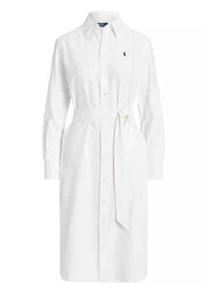 Polo Ralph Lauren Cory Polo Pony-embroidered shirtdress - White