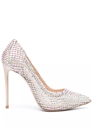 Le Silla Gilda 120mm rhinestone-embellished pumps - Neutrals