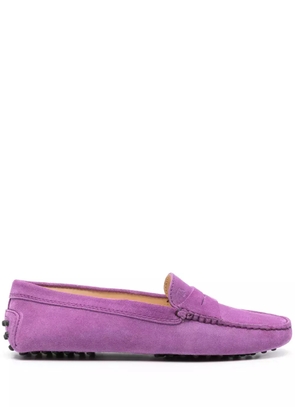 Tod's suede penny loafers - Purple