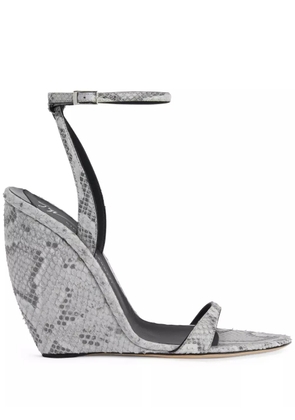 Giuseppe Zanotti 105mm Ginnyfer wedge sandals - Grey