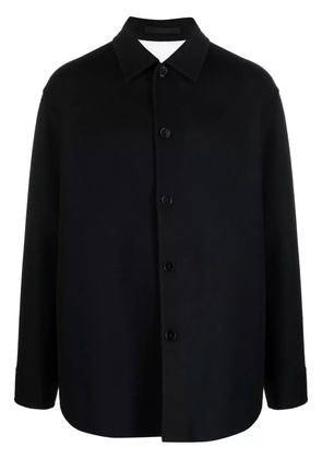 Jil Sander long-sleeve cashmere shirt jacket - Blue