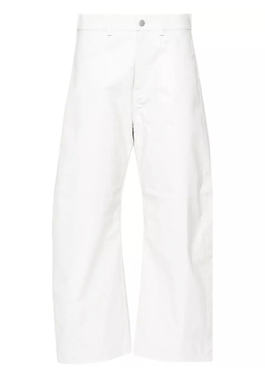 KASSL Editions textured straight trousers - White