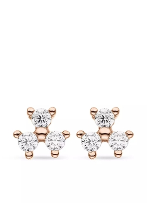 VEYNOU 14kt rose gold Fleur diamond stud earrings - Pink