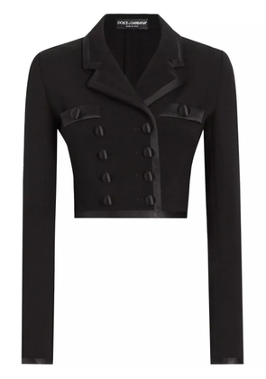 Dolce & Gabbana double-breasted cropped jacket - Black