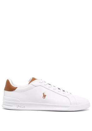 Polo Ralph Lauren logo-embroidered low-top sneakers - White
