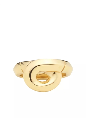 Ferragamo Gancini foulard ring - Gold