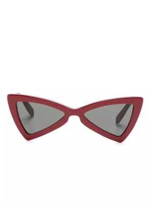 Saint Laurent Eyewear geometric-frame sunglasses - Red