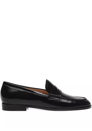 Gianvito Rossi leather loafers - Black