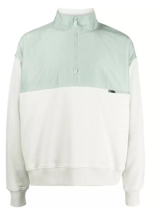 Alpha Tauri half-zip panelled sweatshirt - Green