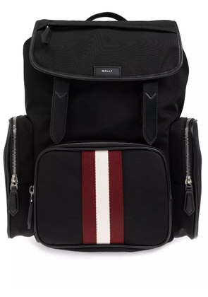 Bally logo-patch backpack - Black