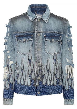 Philipp Plein Strass Flame jacket - Grey
