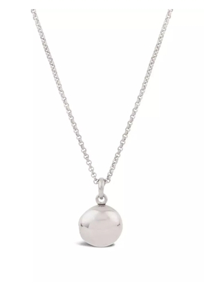 Dinny Hall button locket heart charm necklace - Silver
