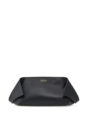 Ferragamo leather makeup bag - Black