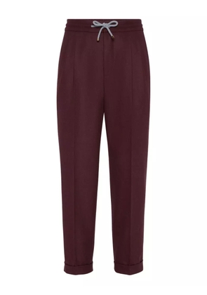 Brunello Cucinelli virgin-wool trousers - Red