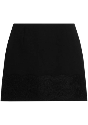 Dolce & Gabbana lace-trimmed mini skirt - Black