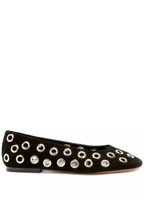 Proenza Schouler metal-eyelet detailing ballerinas - Black