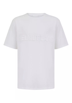 Helmut Lang embossed-logo cotton T-shirt - White
