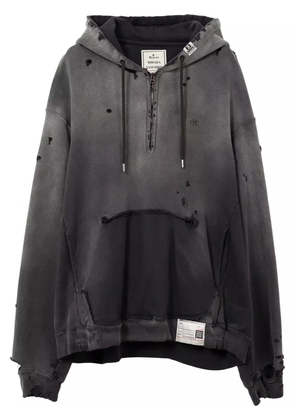 Maison MIHARA YASUHIRO distressed-effect hoodie - Black