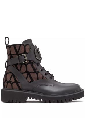 Valentino Garavani 35mm VLogo Signature combat boots - Black