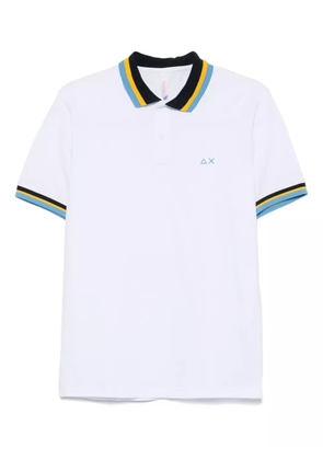 Sun68 piqué-weave polo shirt - White